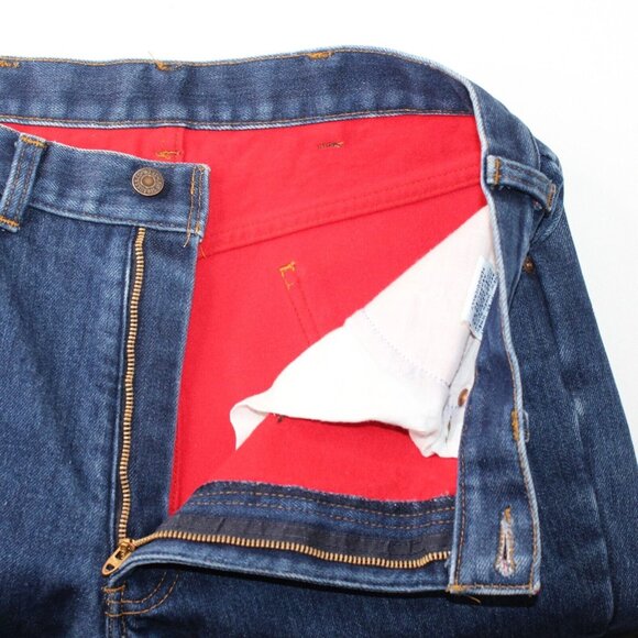 VTG Fleece Lined Levi's 39103 2517 Orange Tab 34x34 Talon 42 Zipper USA 70s 80s - Picture 3 of 8